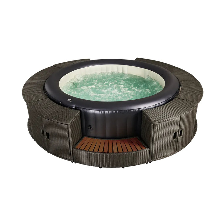 MSPA, CARLTON, MUSE SERIES, Self-Inflatable Hot Tub & Spa, Hydromassage Jets & Air Bubble System, Round - 4 Persons - Aqua Gear Supply