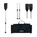 Paddle set with oars and carrying bag on a white background, featuring the Nautica brand.