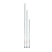 Two ski poles on a white background