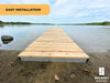Patriot Docks Floating Dock w/ Cedar Decking - Aqua Gear Supply