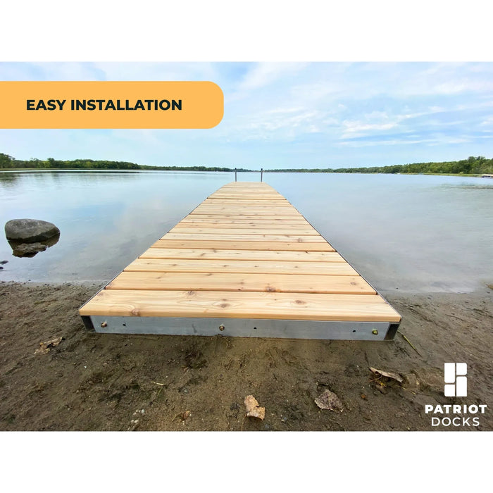 Patriot Docks Floating Dock w/ Cedar Decking - Aqua Gear Supply