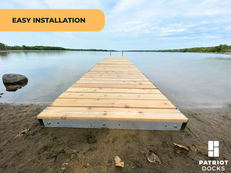 Patriot Docks Floating Dock w/ Cedar Decking - Aqua Gear Supply