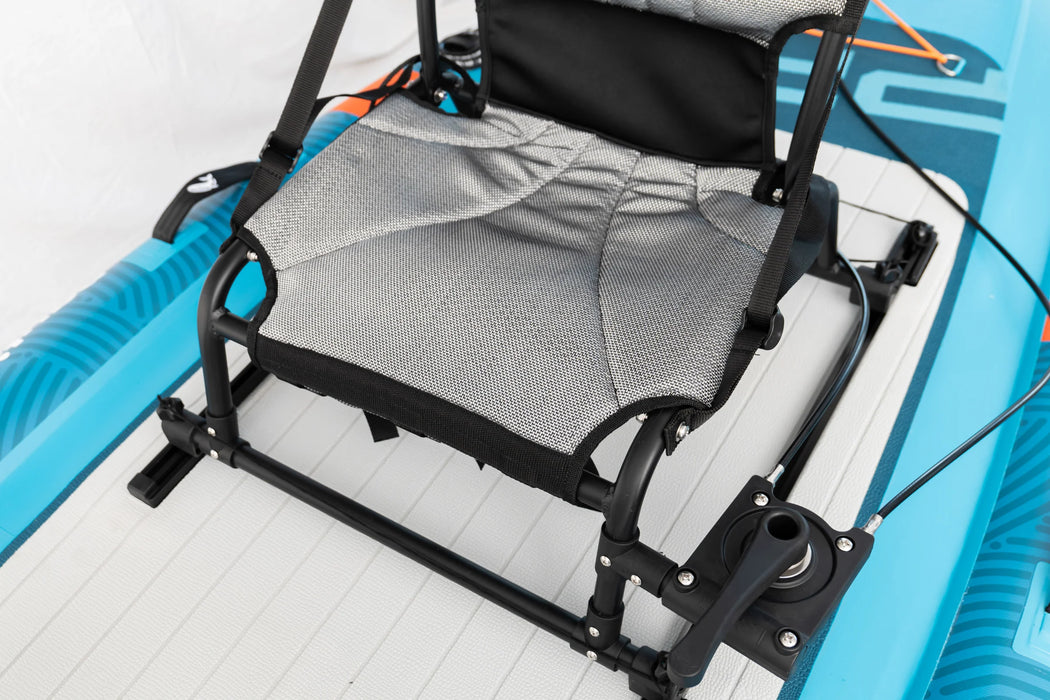 Gray seat with black frame