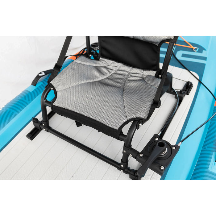 Gray seat with black frame