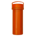 Orange water bottle with a handle