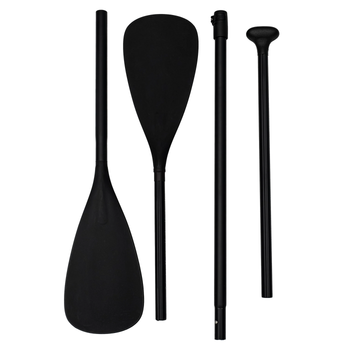 Black paddle with adjustable shaft
