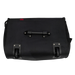Black motorcycle saddlebag