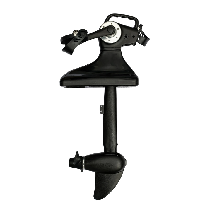 Black outboard motor