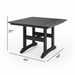 SoPoly 44" Savannah Square Dining Table - Aqua Gear Supply