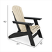 SoPoly St Simons Curved Back Adirondack Chair - Aqua Gear Supply