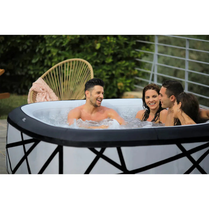 MSPA SOHO, PREMIUM SERIES, Inflatable Hot Tub & Spa, 132 Air Bubble System, One Piece Quick Setup, Square - 6 Persons - Aqua Gear Supply 
