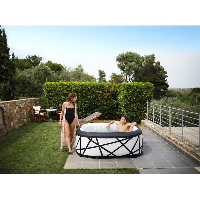 MSPA SOHO, PREMIUM SERIES, Inflatable Hot Tub & Spa, 132 Air Bubble System, One Piece Quick Setup, Square - 6 Persons - Aqua Gear Supply 