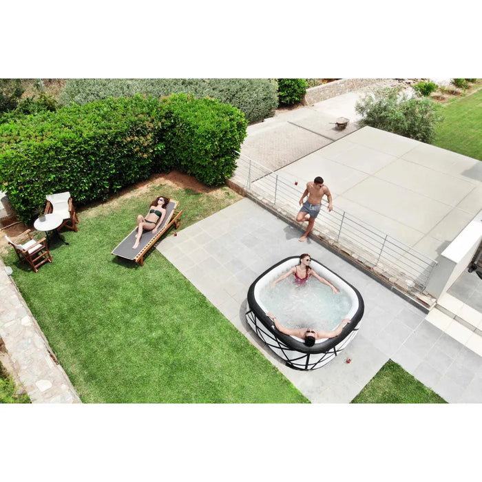 MSPA SOHO, PREMIUM SERIES, Inflatable Hot Tub & Spa, 132 Air Bubble System, One Piece Quick Setup, Square - 6 Persons - Aqua Gear Supply 