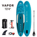 Aqua Marina VAPOR 10'4" Inflatable Paddle Board All-Around SUP - Aqua Gear Supply