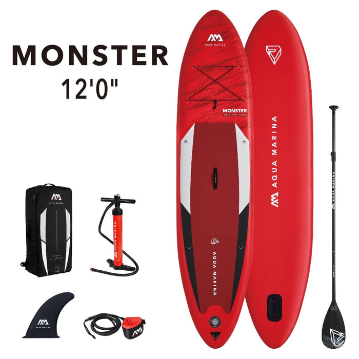 Aqua Marina MONSTER 12'0" Inflatable Paddle Board All-Around SUP - Aqua Gear Supply