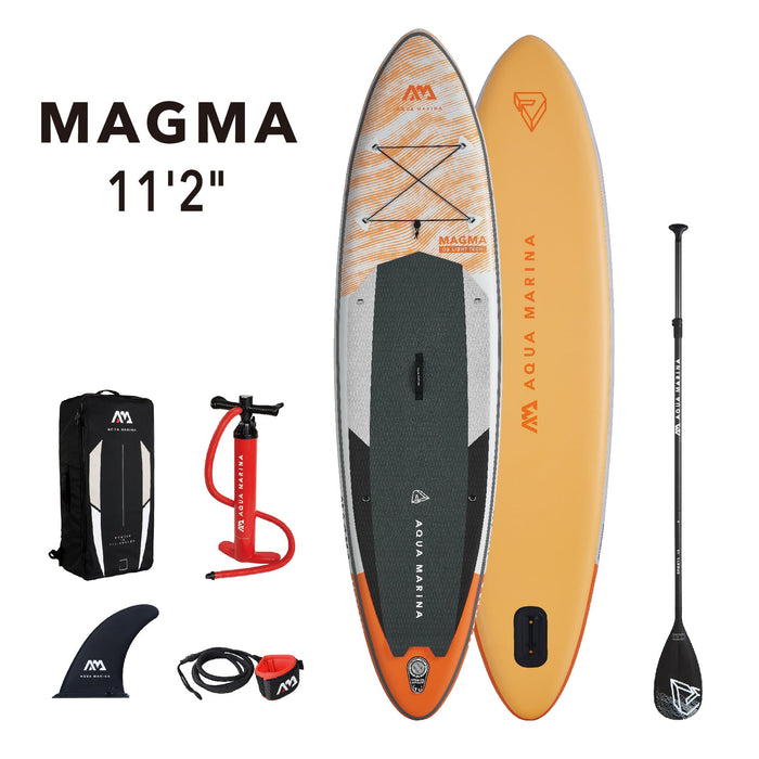 Aqua Marina MAGMA 11'2" Inflatable Paddle Board All-Around Advanced SUP - Aqua Gear Supply