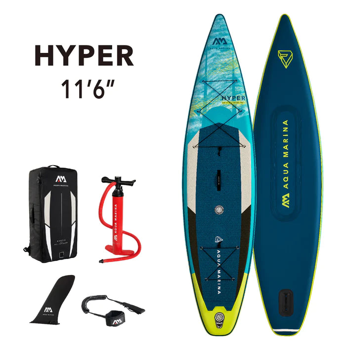 Aqua Marina HYPER 11'6" Inflatable Paddle Board Touring SUP - Aqua Gear Supply