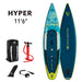 Aqua Marina HYPER 11'6" Inflatable Paddle Board Touring SUP - Aqua Gear Supply