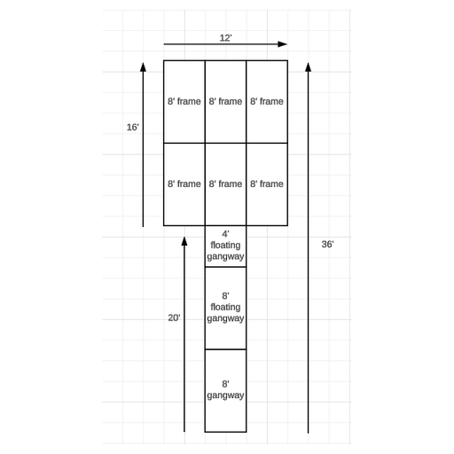 Sloan Custom Floating Dock - Aqua Gear Supply