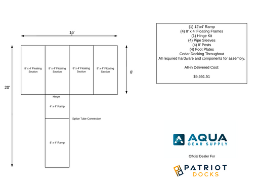 Derk Holder Custom Floating Dock - Aqua Gear Supply