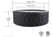 MSPA, MONT BLANC, PREMIUM SERIES, Inflatable Hot Tub & Spa, 118 Air Bubble System, One Piece Quick Setup, Round - 4 Persons - Aqua Gear Supply 