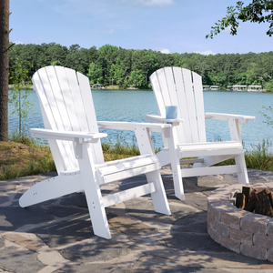 SoPoly St Simons Curved Back Adirondack Chair - Aqua Gear Supply