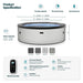 Tahoe | 4/6-Person Eco Foam Hot Tub | Round | Built-In Integrated Heater - Aqua Gear Supply