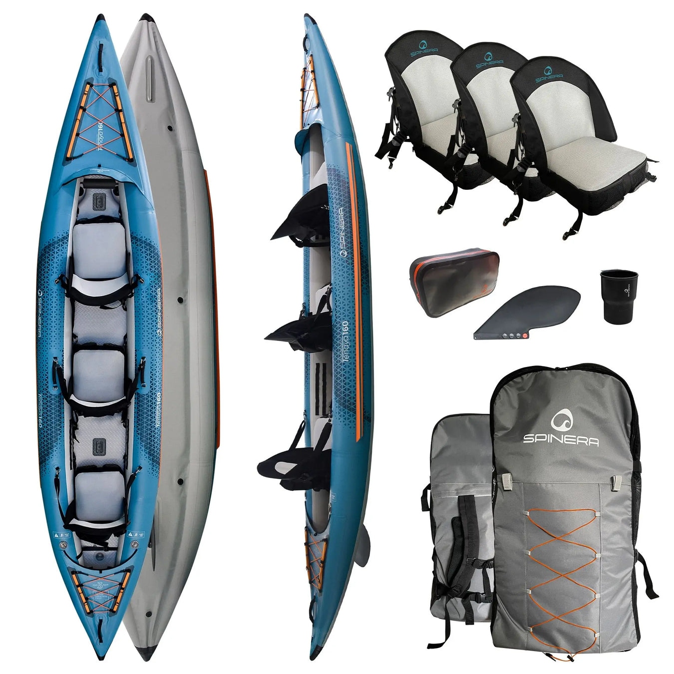 Spinera Tenaya 160  3-Person Inflatable Kayak - Aqua Gear Supply