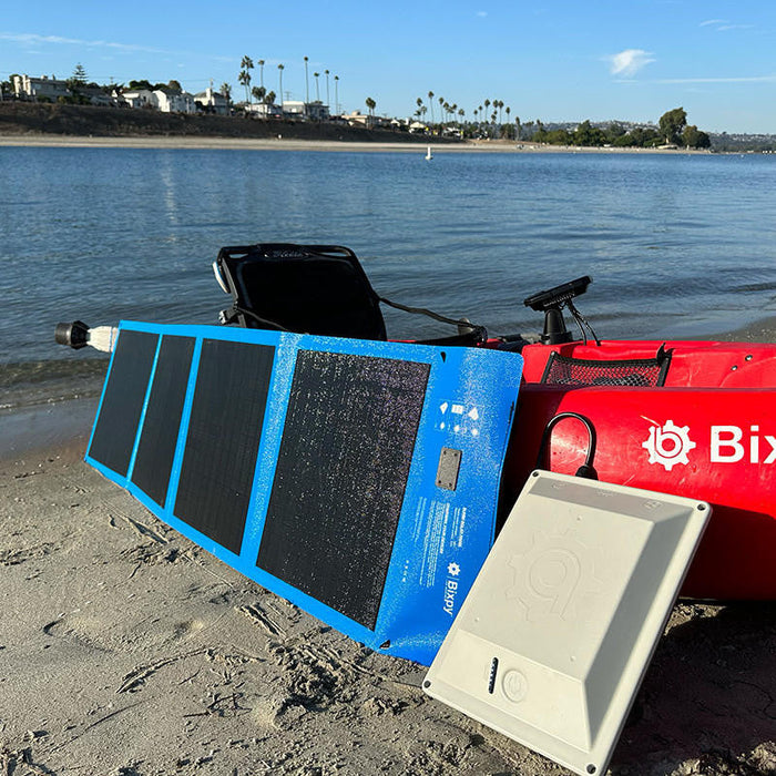 K-1 Outboard Kit with SUN80 Solar Panel - Aqua Gear Supply