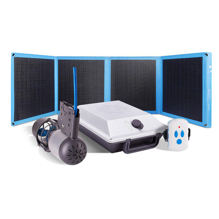 K-1 Outboard Kit with SUN80 Solar Panel - Aqua Gear Supply