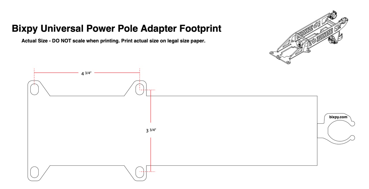 Power Pole Plate - Aqua Gear Supply