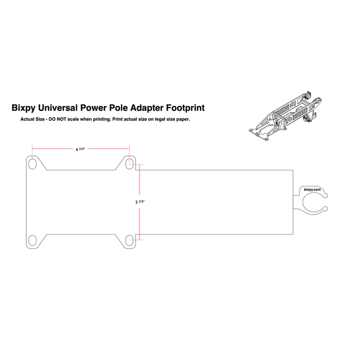 Power Pole Plate - Aqua Gear Supply
