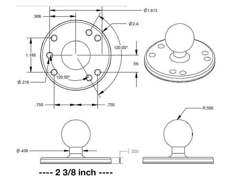Universal Kayak Adapter (K-1 & J-2 Motors) - Aqua Gear Supply