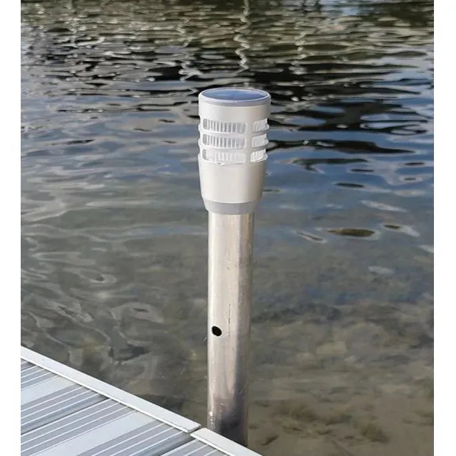 Solar Dock Post Light - Aluminum - Aqua Gear Supply