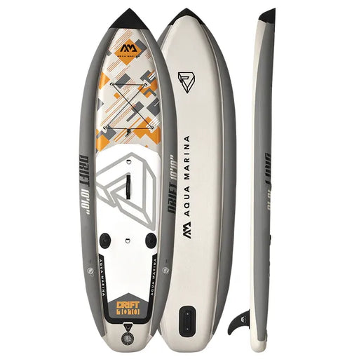 Aqua Marina Stand Up, Fishing Paddle Board - DRIFT 10'10" - Inflatable SUP Package, including Carry Bag, Paddle, Fin, Pump, Fishing Rod Holder, Paddle Holder, Safety Harness - Aqua Gear Supply