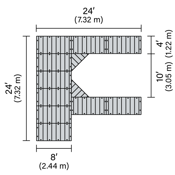 Connect-A-Dock High Profile F Shape Docks - Aqua Gear Supply