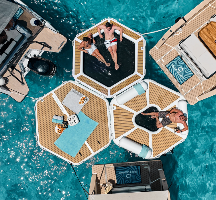 YachtBeach Relax Zone 2.50 Hex Platform 8'2"x9'5"