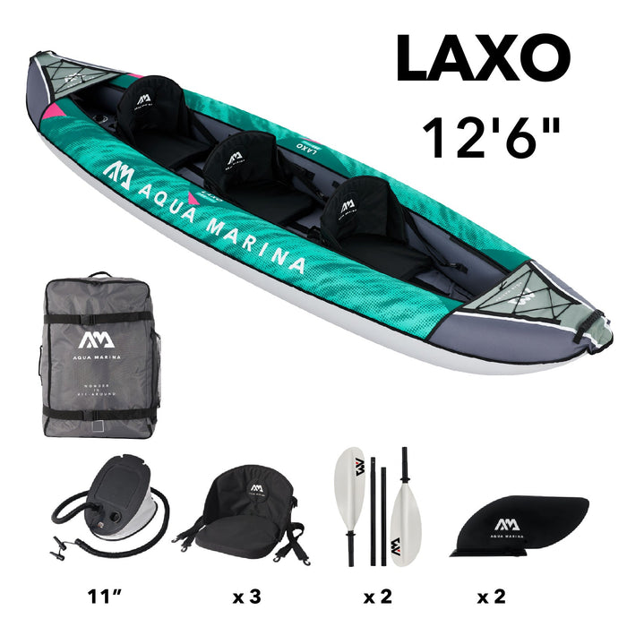 Aqua Marina LAXO 12'6" Inflatable Recreational Kayak - Aqua Gear Supply