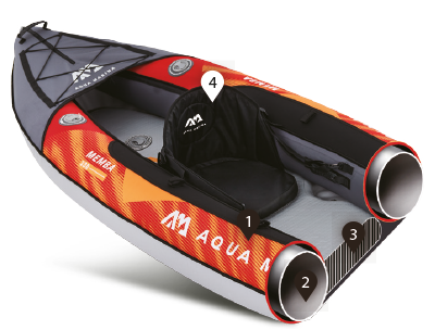 Aqua Marina MEMBA 12'10" Inflatable Touring Kayak - Aqua Gear Supply
