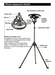 TRU De-LIGHT Multipurpose Singing Music Solar LED Light - Garden, Camping Portable Light, Strong Bluetooth Speaker / Main Light + 3 Independent Detachable Multi Mode Lights / Tripod+Carry Bag - Aqua Gear Supply