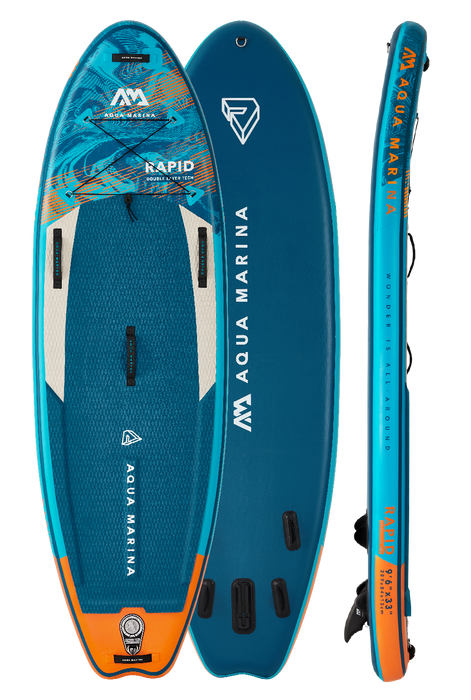 Aqua Marina RAPID 9'6" Inflatable Paddle Board River SUP - Aqua Gear Supply