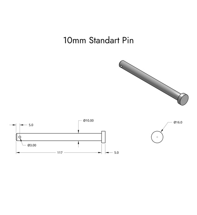 Versa Rudder Pin - Aqua Gear Supply