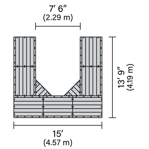 Connect-A-Dock Low Profile U Shape Docks - Aqua Gear Supply