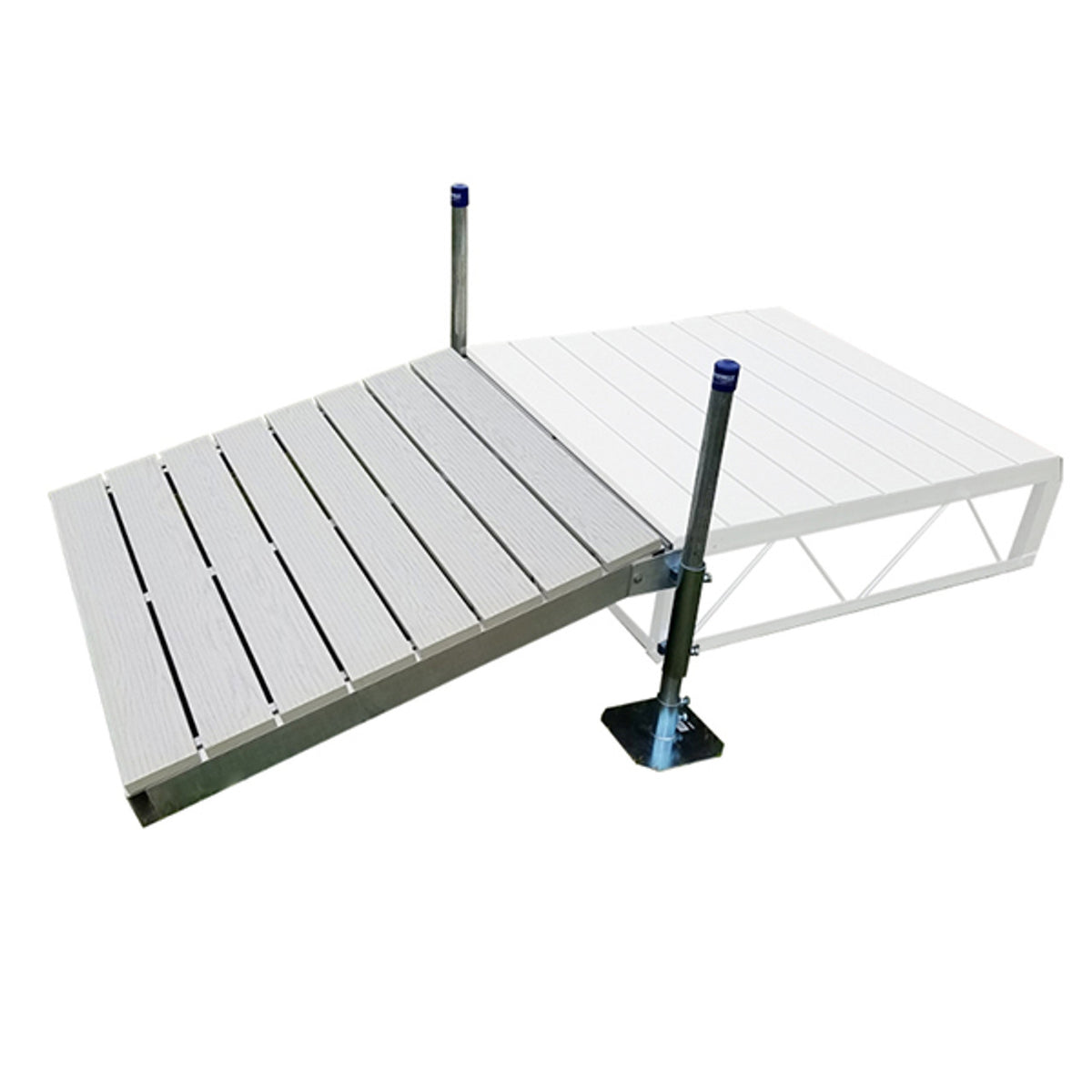 Patriot Docks Gray Aluminum Shore Ramp Kit | Aqua Gear Supply