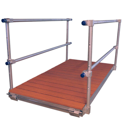 4'x8' Gangway Kit, Alum Deck (Brown) - Aqua Gear Supply