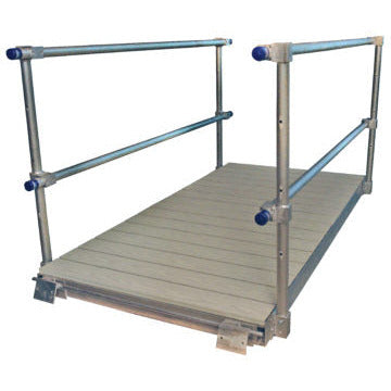 4'x8' Gangway Kit, Alum Deck (Gray) - Aqua Gear Supply