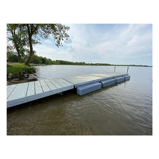 Patriot Docks Premium Floating Dock w/ Gray Aluminum Deck - Aqua Gear Supply