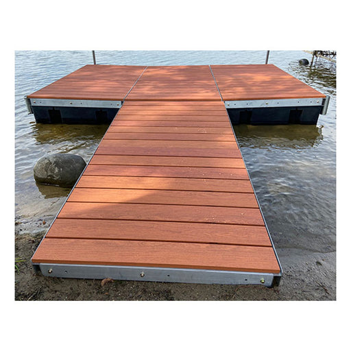 Patriot Docks Premium "T" Floating Dock w/ Brown Aluminum - Aqua Gear Supply
