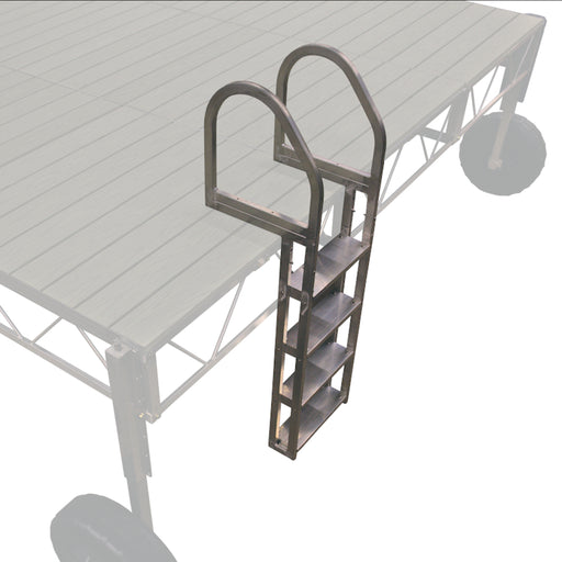 Patriot Docks Aluminum 4 WIDE Step Ladder - Aqua Gear Supply