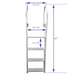 Patriot Docks Aluminum 4 WIDE Step Ladder - Aqua Gear Supply